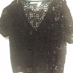 Alfred Dunner crochet cardi